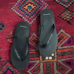 Tory Burch Perfect Black Platform Flip Flops